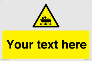 Custom warning ferries crossing vessels